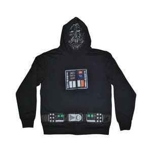 Disney Star Wars Darth Vader Full Zip Sweatshirt Hooded Hoodie Costume xlarge